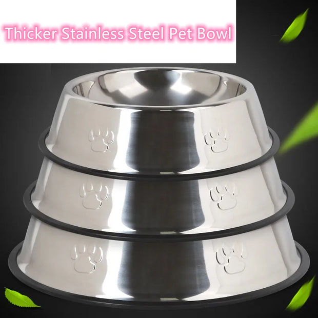 Stainless Steel Pet Dog Food Feeder Bowl - Kenny Pet