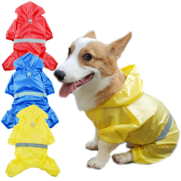 Waterproof Pet Dog Raincoat Jumpsuit Jacket - Kenny Pet