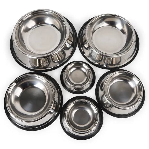 Stainless Steel Pet Dog Food Feeder Bowl - Kenny Pet