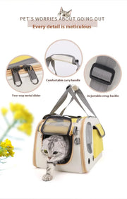 Foldable Breathable Pet Carrying Shoulder Bags - Kenny Pet