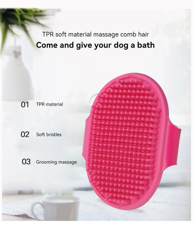 Pet Bath Silicone Massage Hair Remover Comb - Kenny Pet