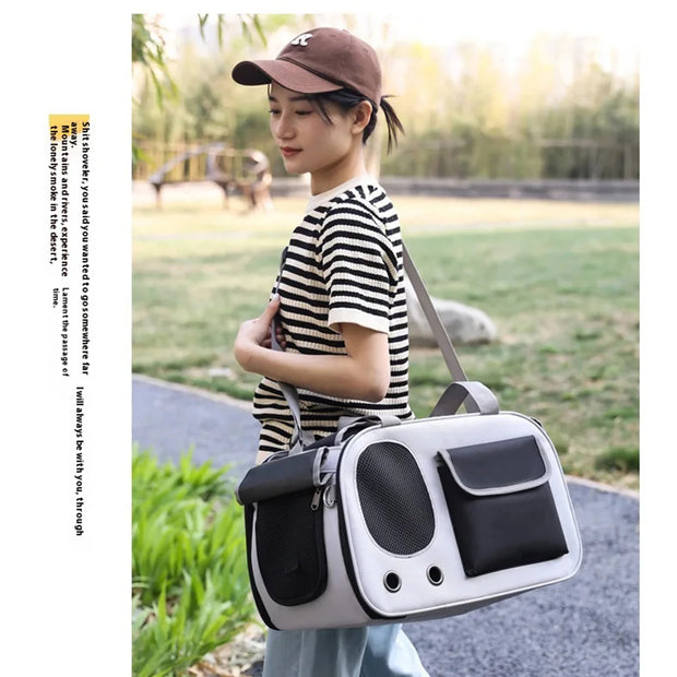 Foldable Breathable Pet Carrying Shoulder Bags - Kenny Pet