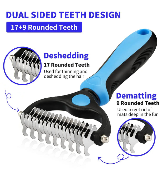 Pet Deshedding Hair Remover  Brush - Kenny Pet