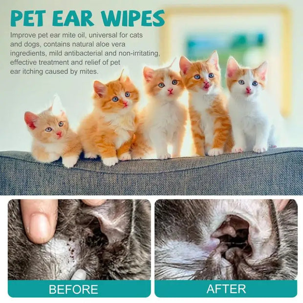 Pet Finger Ear Cleaning Wipes - Kenny Pet