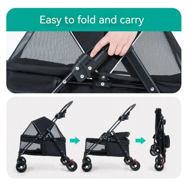 PawVoyage Lightweight Pet Stroller - Kenny Pet