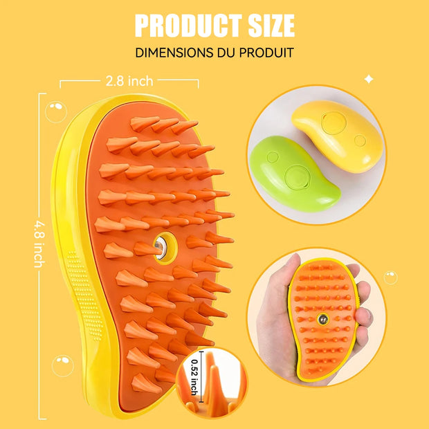 3-in-1 Pet Grooming Brush - Kenny Pet